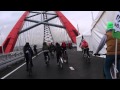 Открытие Бугринского моста в Новсибирске. Opening of the bridge in Novosibirsk.