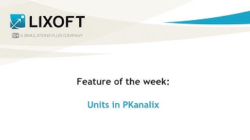 Feature of the week #102: Units in PKanalix