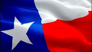 Texas American state flag Closeup 1080p Full HD 1920X1080 footage video waving in wind.Texas flag HD