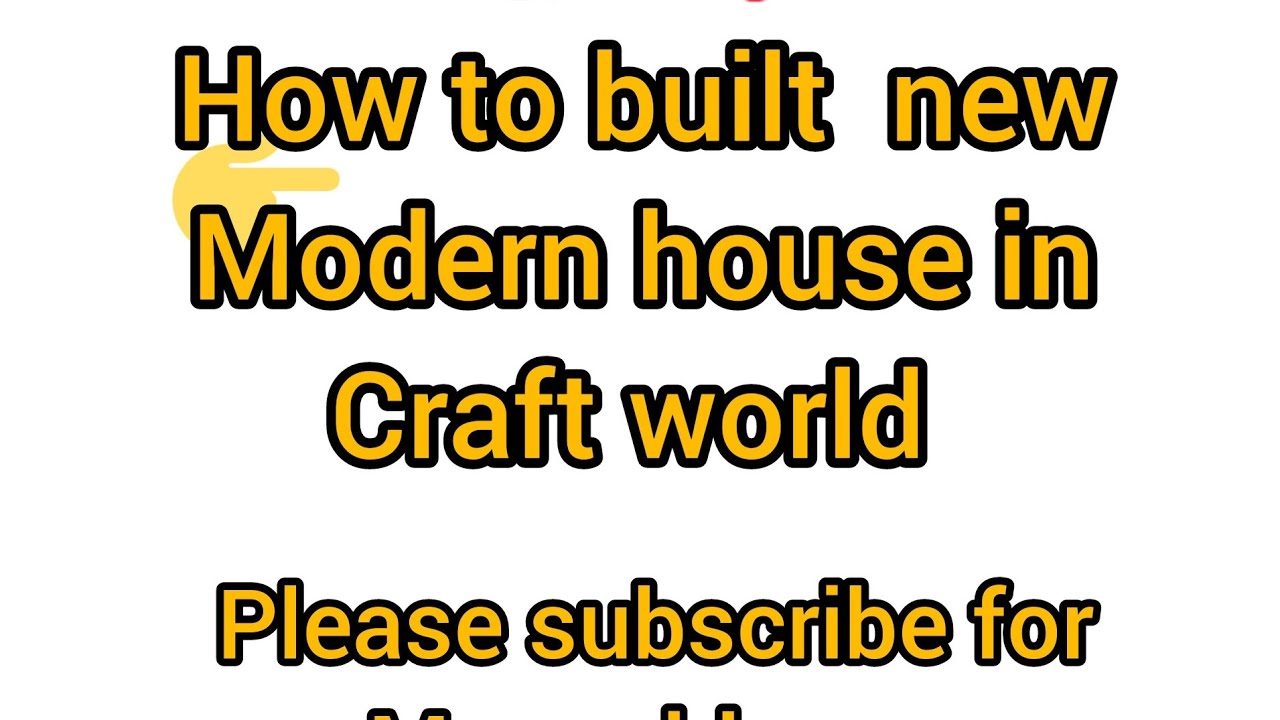 How to Make MODERN HOUSE in CRAFT WORLD 