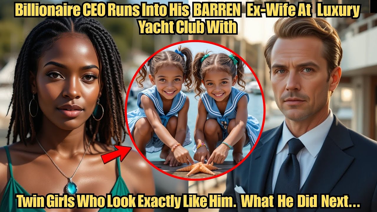 Billionaire Ceo Runs Into His Barren Ex-Wife at Luxury Yacht Club with Twin Girls Who Look Exactly..