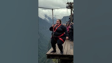 When The Zipline Goes Wrong! 😳😂