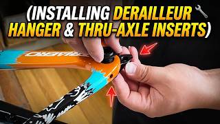 Installing Derailleur Hanger & Thru-Axle Inserts.#icancycling #graro