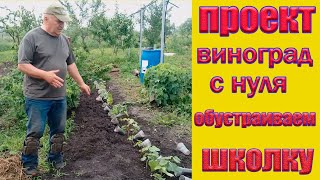 Виноград с нуля. Обустраиваем школку для винограда.