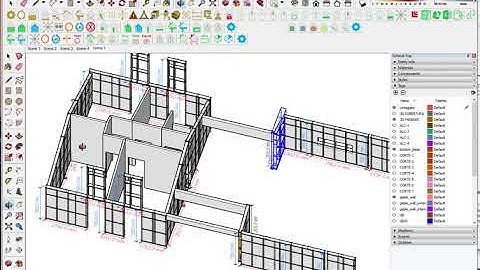 Modeling LSF structure with the SketchUp Framebuilder plugin