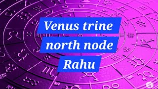 Venus trine North node/Rahu [synastry aspect] @Synastryvenus