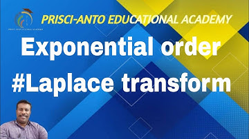 ###exponential order####in Laplace transform ######example######