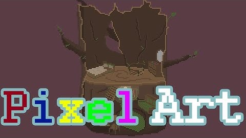 Pixel art Timelapse - Isometric Tree House