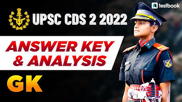 UPSC CDS 2 GK answer key 2022| CDS GK analysis |CDS 2 paper solution #upscexam #cdsexam2022 #cdsexam