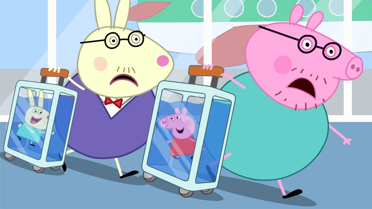 George Built TINY POOL Inside Daddy Pig's Suitcase - Peppa Pig Funny Animation