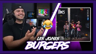 First Time Reaction Les Jones BURGERS THIS IS HILARIOUS! Dereck Reacts