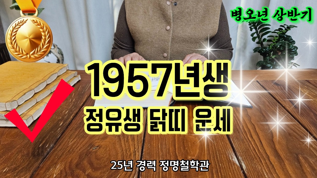 57년생 닭띠 2026년 병오년 상반기 운세🎉정유생 드디어 하늘이 도와주십니다 천을귀인 말년복있는띠🙏말년복 좋은 사주 닭띠운세 닭띠 운세 1957년생 말년운 금전운