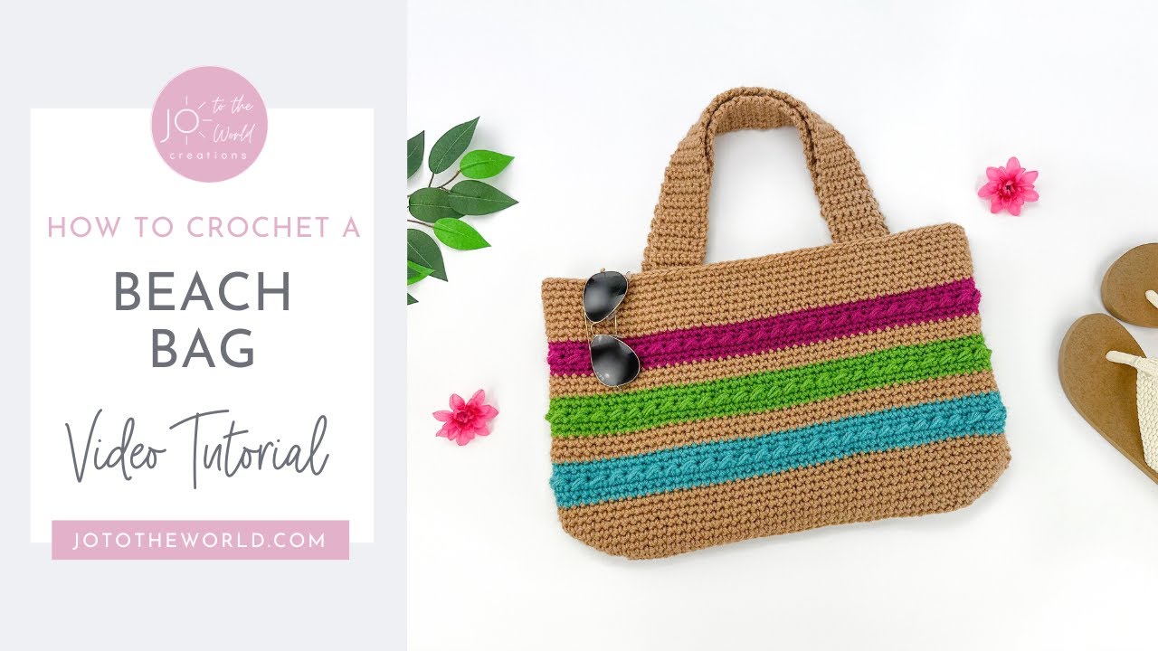 Beach Bag Crochet Pattern • Free Pattern & Tutorial