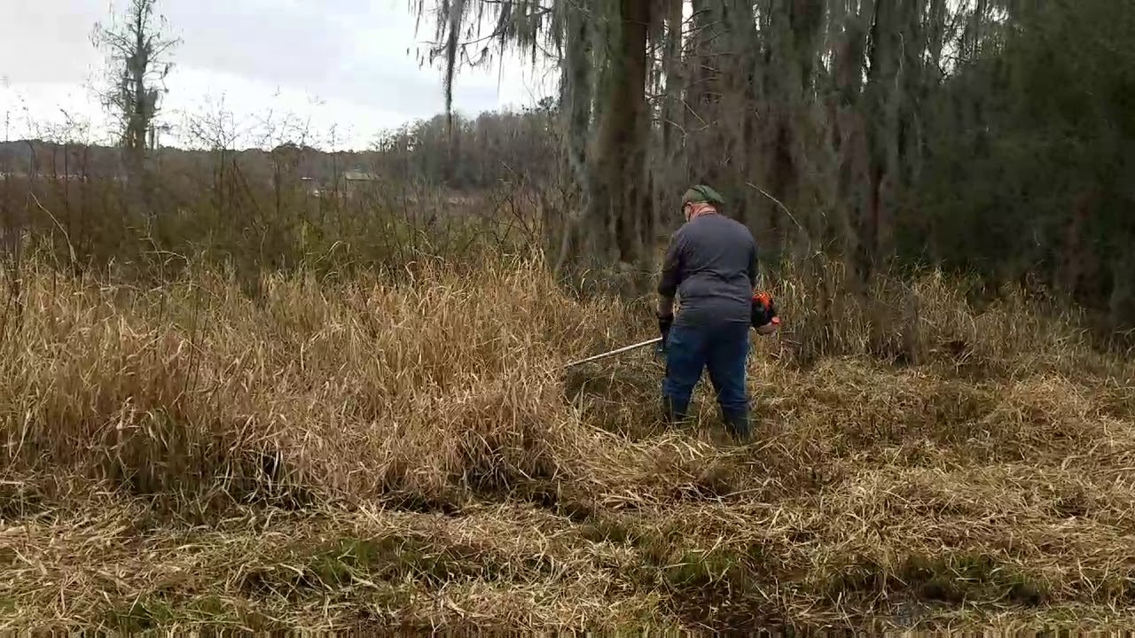 ECHO SRM-3020 Trimmer in Action