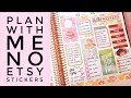 Plan With Me - No Etsy Stickers ( Watercolor Sticker Book & TaoBao Stickers )