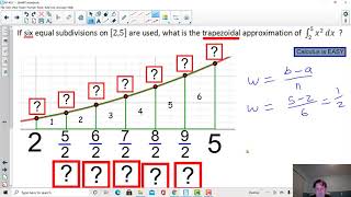 Leanza AP Calculus Riemann Sum and Trapazoid Rule with calculator HW # 55