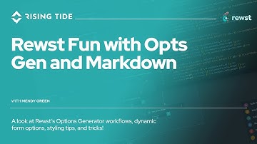 Rewst Fun with Opts Gen and Markdown
