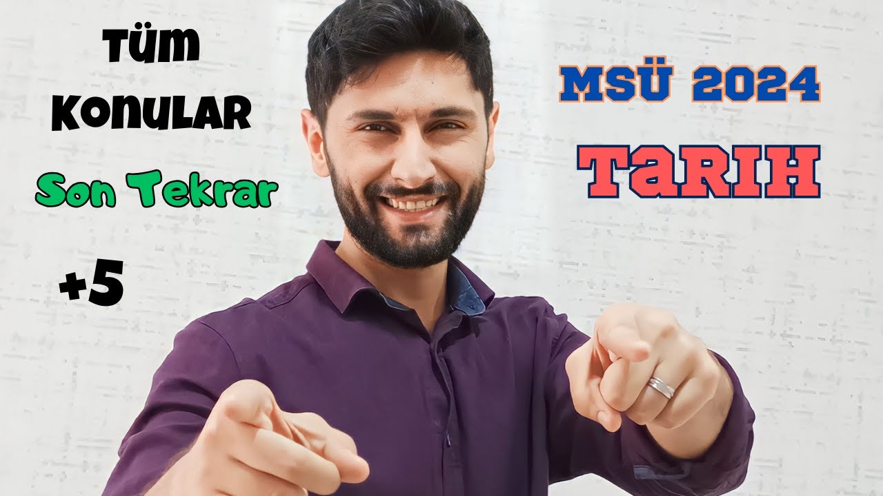 MSÜ Tarih Tüm Konular | 30 Dakikada MSÜ Tarih Son Tekrar | 2024 | Ali Gürbüz