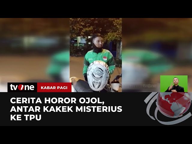 Uang jadi Daun, Cerita Pengemudi Ojol Antar Kakek Misterius ke TPU | Kabar Pagi tvOne class=