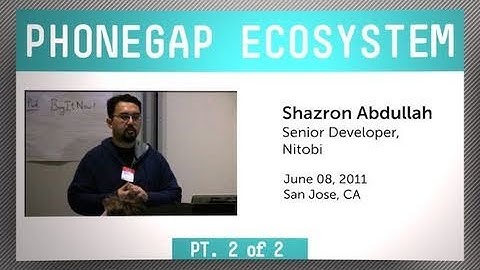 PhoneGap Ecosystem (part 2 of 2) - cross-platform app development in the cloud with PhoneGap Build