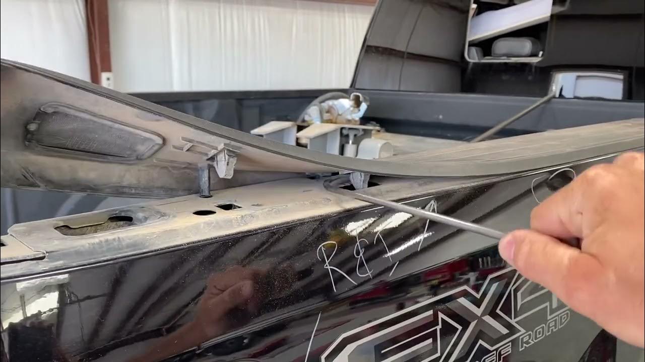 How to remove bed cap on a Ford truck YouTube