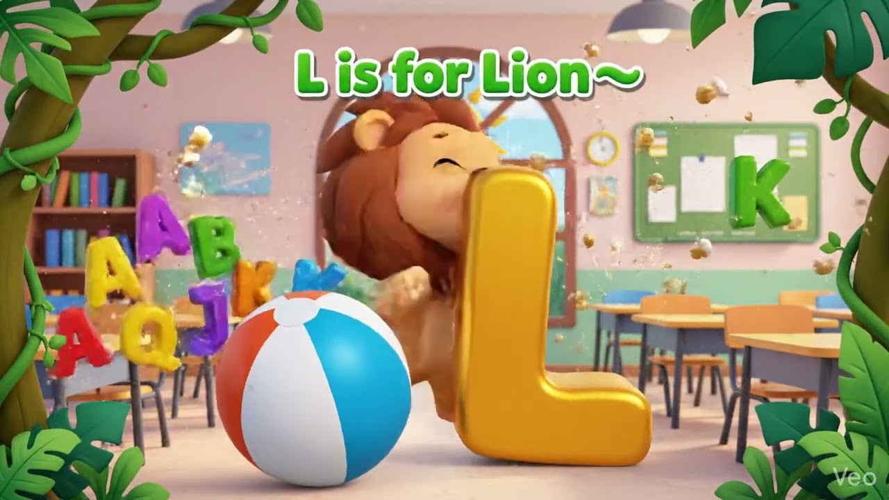L is for Lion 🦁 – Learn the Letter L for Kids