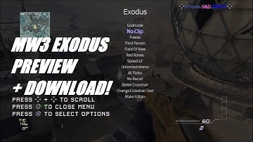 [MW3/1.14] Exodus SPRX Mod Menu + Download [PS3/XBOX]