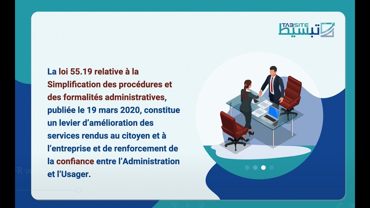 Objectifs de la loi 55.19 relative à la Simplification des Procédures ...