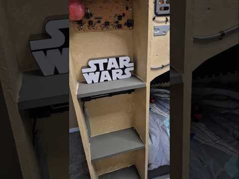 non knife Star Wars Bed Galaxy's Edge inspired Build DIY greebling nerf gun emplacement Disney