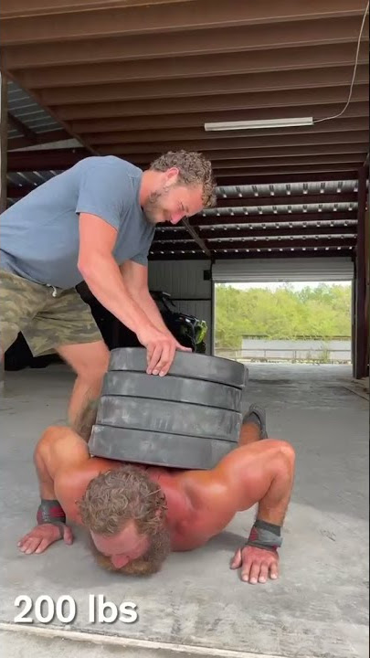 Weighted Push-Ups 225 LBS / 100  KG #shorts