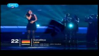 HQ GERMANY ESC Eurovision Song Contest 2010 FINAL LIVE WINNER VICTORY Lena Satellite