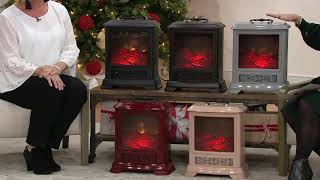 Duraflame Portable Stove Heater with Handle & Side Viewing on QVC