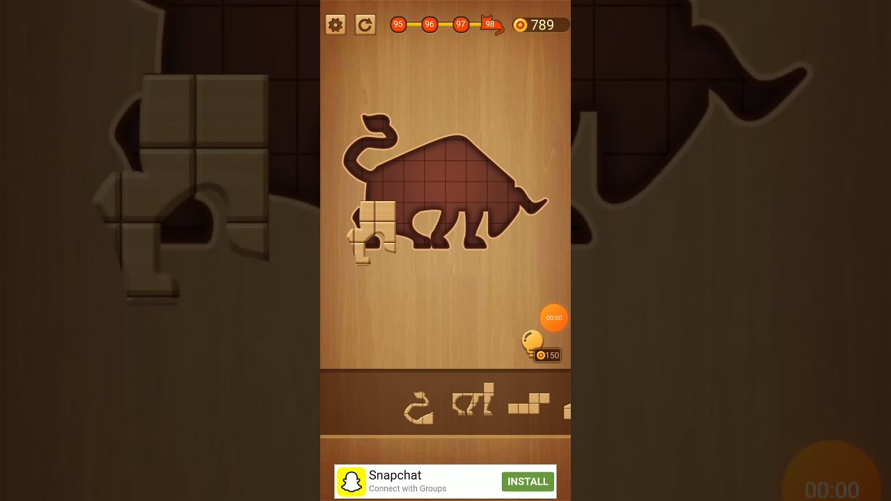 HIGH IQ BlockPuz:JIGSAW PUZZLES & WOOD BLOCK PUZZLE GAME||LEVEL 98 ||HIGH IQ PUZZLE SOLVE IN 0.14SEC