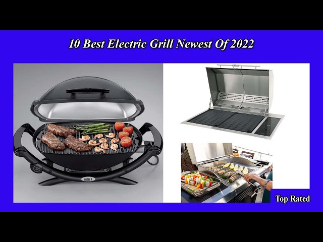 Homewell Electric BBQ Grill for Indoor & Outdoor Grilling with Warming Rack  - Portable Patio Grill 1600 Watts (Red)