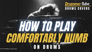 Miniatura de vídeo de "How to play Comfortably Numb (Pink Floyd) on drums | COMFORTABLY NUMB drum cover"