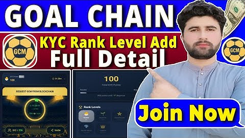 Goal Chain Mining New Features Add | Goal Chain KYC  Rank Level Option Add | Rizwan Baloch