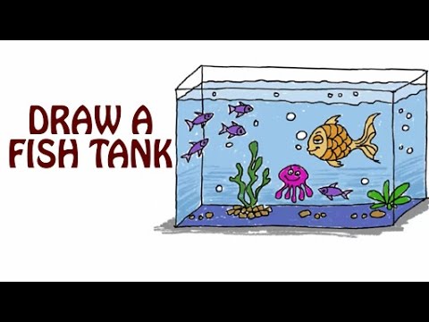 Featured image of post Easy To Draw Fish Tank This is quite easy drawing and i am sure kids are going to enjoy this drawing