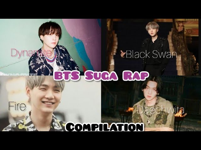 BTS SUGA Rap Compilation since 2013 - 2020 | blackbangtan forever class=