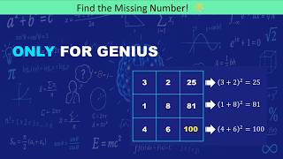Only A Genius Can Find The Missing Number! Some 9-Grid Puzzle with different taste. 🧐