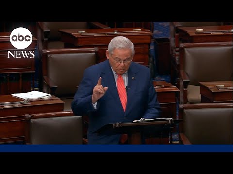 Sen. Bob Menendez speaks on Senate floor about his indictment