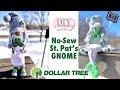 How to Make a Sock Gnome with Shoes - No Sew - Easy Dollar Tree DIY. Saint Patrick's Day Gnome!
