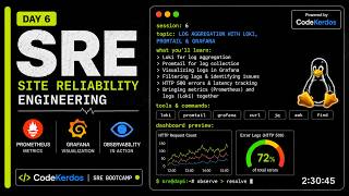 Log Aggregation, Loki, Promtail & Grafana | Kickstart your SRE Journey | Day6 | SRE Bootcamp