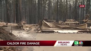 Caldor Fire destroys some neighborhoods in El Dorado County