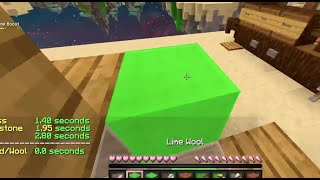 block in practice map 1.55 seconds and 2.80 seconds (break one block)