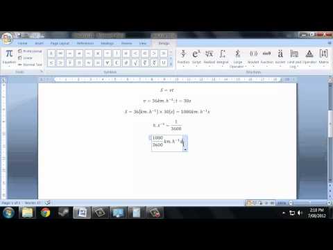 Units in equation
