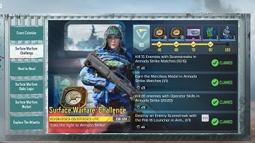 Call of Duty Mobile Kill 20 Enemies With Operator Skills in Armada Strike Task Complete 💯✅.