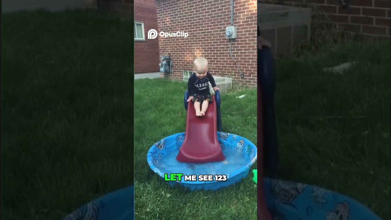 Funny Children falling from Slides  