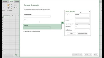 Como crear encuestas en linea con Excel en linea