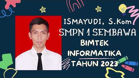 MICRO TEACHING UNTUK TUGAS BIMTEK INFORMATIKA 2023-(ANALISIS DATA) - ISMAYUDI,S.Kom
