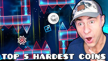 Top 5 HARDEST Coins in ALL Of Geometry Dash